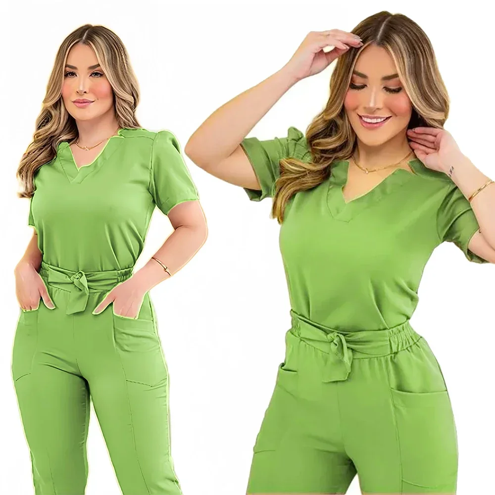 

waist bundle Medical Scrubs Uniform Women Scrub Sets Nursing Accessories Hospital Surgery Gowns Clinic Beauty Salon Workwear