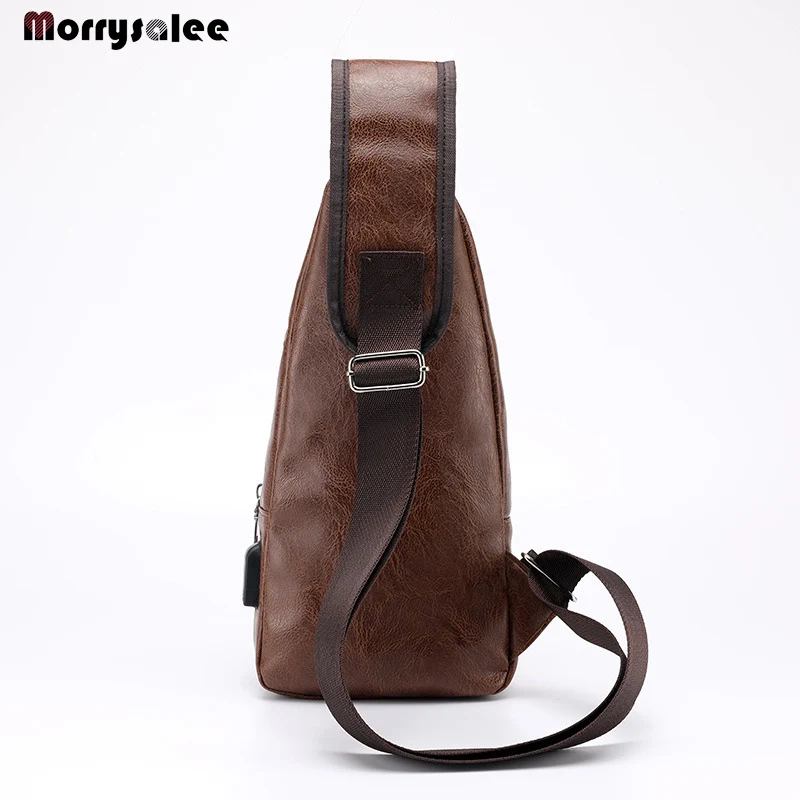 Men\'s Crossbody Bags Men\'s USB Chest Bag Designer Messenger bag Leather Shoulder Bags Diagonal Package 2024 new Back Pack Travel