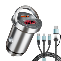 78W USB Car Charger Dual Ports Fast Charging Car Phone Charger For iPhone Samsung Xiaomi Quick Charge 3.0 Type C Charger In Car