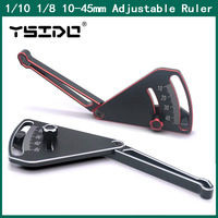 1/8 1/10 Adjustable Ruler Adjusting RC Car Height & Wheel Rim Camber 10-45mm Ride Height Gauge