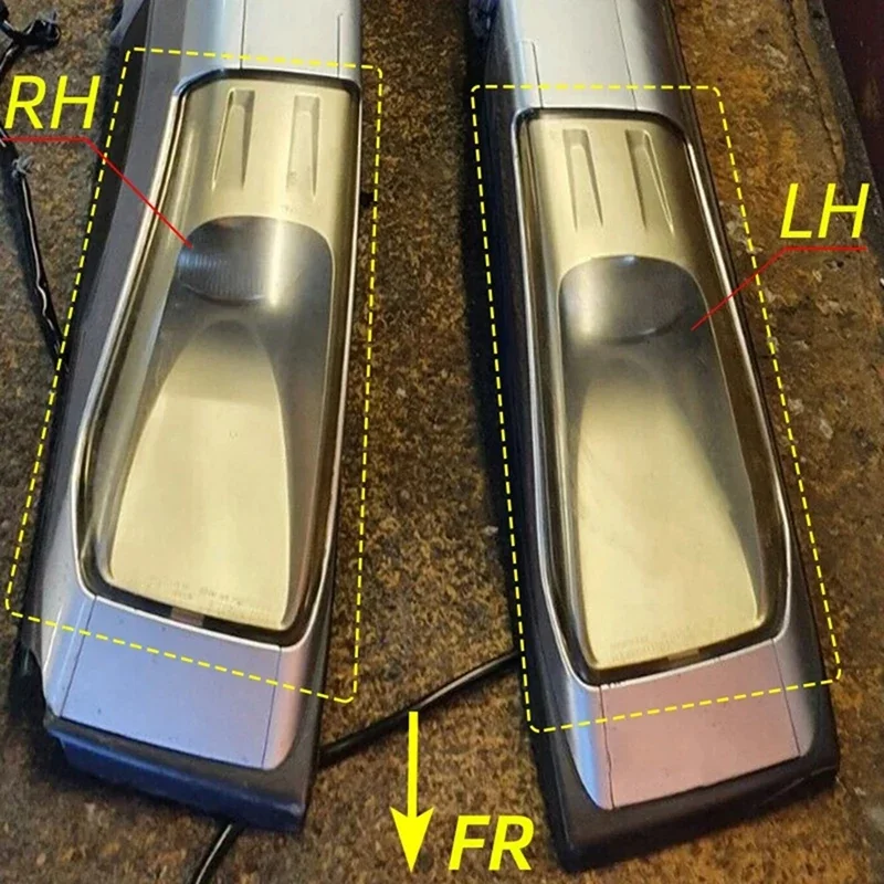 Rim Driving Lamp Light Glass Roof Rail Cap Transparent Lampshade Covers Car For Nissan X-Trail T31 2007-2012