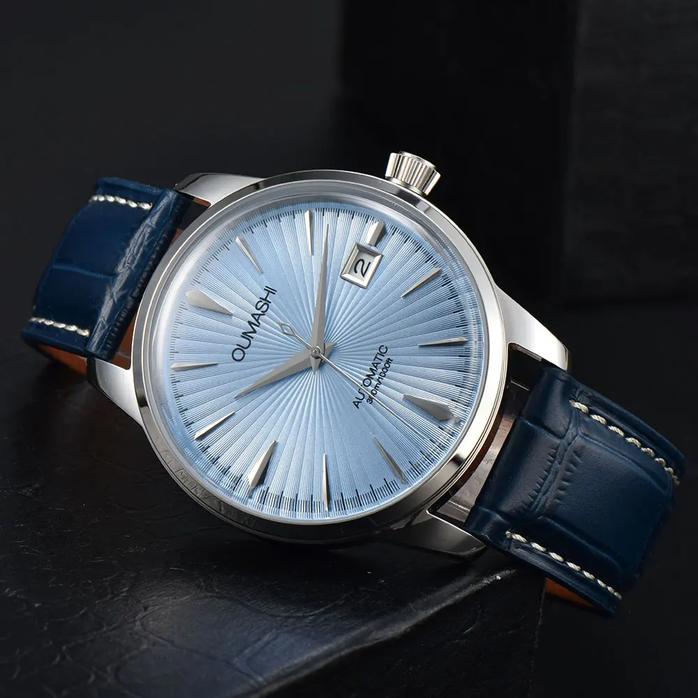40.5 mm Retro Watch NH35 Automatic Mechanical Movement High-Strength Mineral Glass Watch Crystal Classic Business Custom Watch