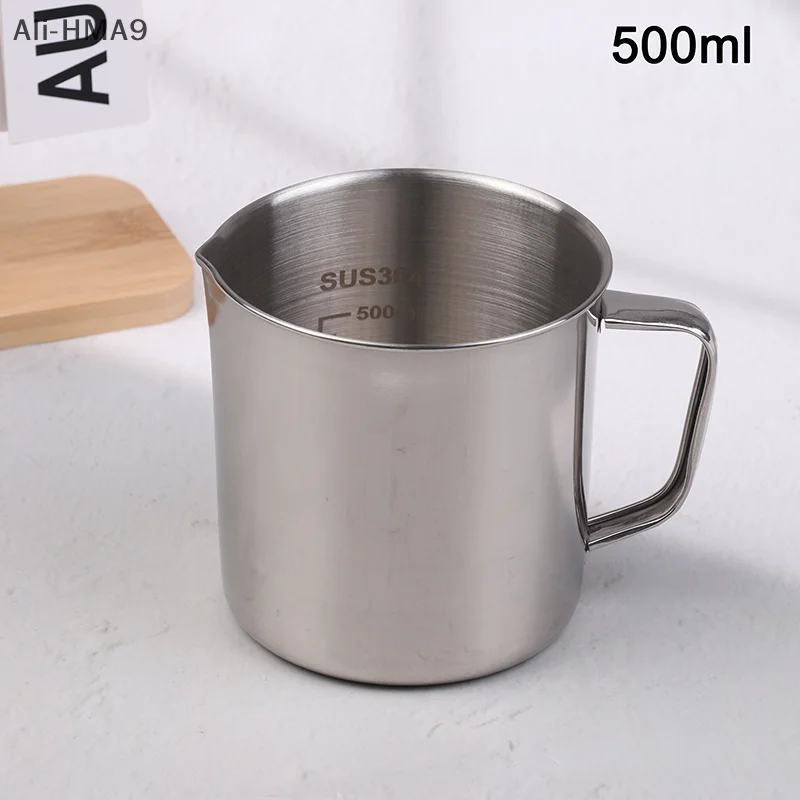 

1Pc 500ML Laboratory Beaker 304 Stainless Steel Measuring Cups With Scale Educational Equipment Cup Espresso Mugs Concentrate