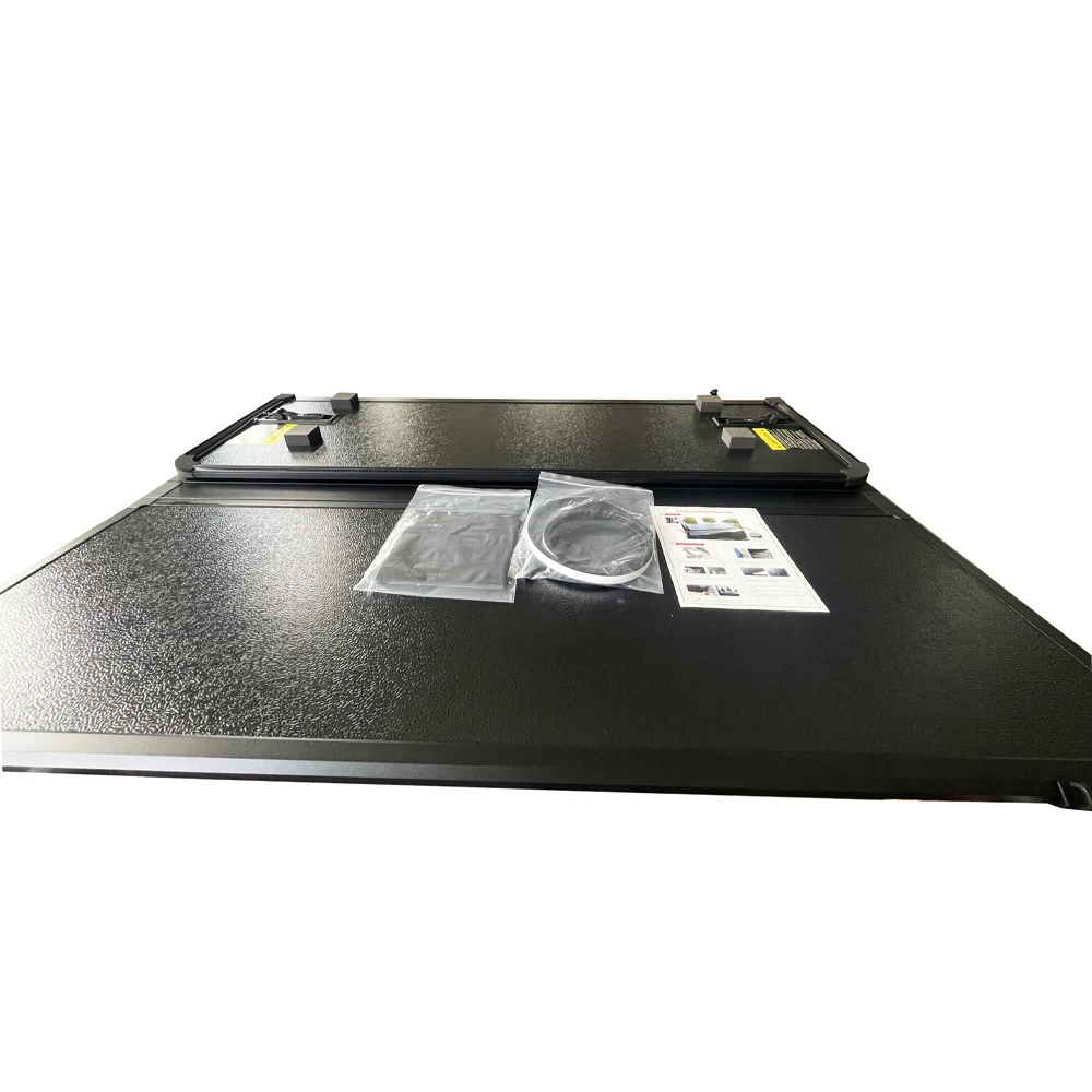 

Waterproof Heavy Duty Pickup Truck Flat Bed Covers Tri Fold Hard Top Cover for Toyota Hilux Revo 2015