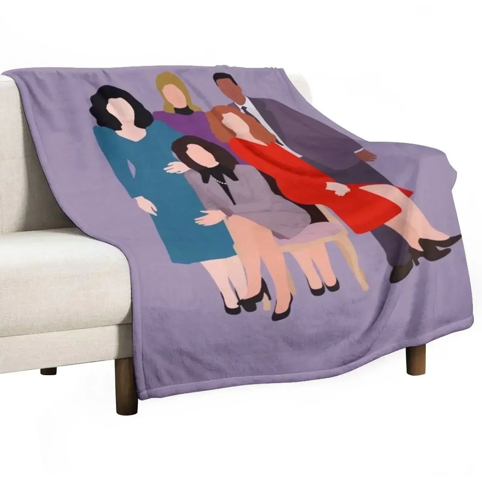 dw cast Throw Blanket Luxury St Travel Cute Thermals For Travel Soft Plush Plaid Plaid on the sofa Blankets