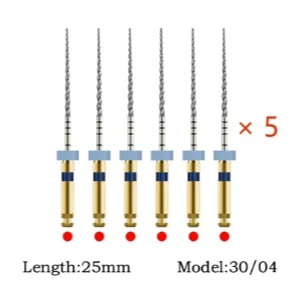 SOCO NiTi Root Canal File Set, 6Pcs Heat-Treated for High Performance