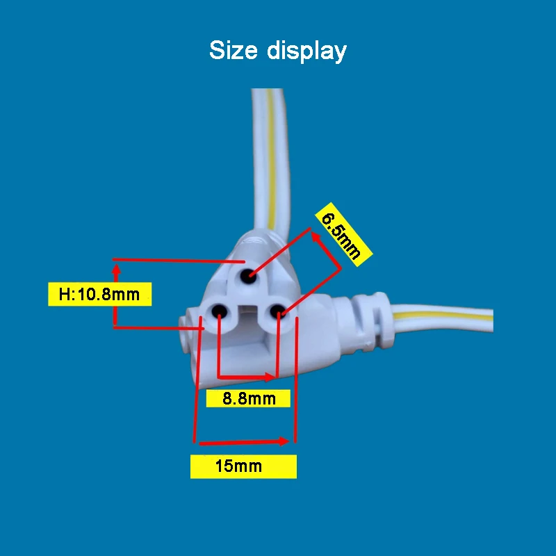 2 Holes 3 Holes Connector Adaptor For T4 T5 T8 Lamp Holder