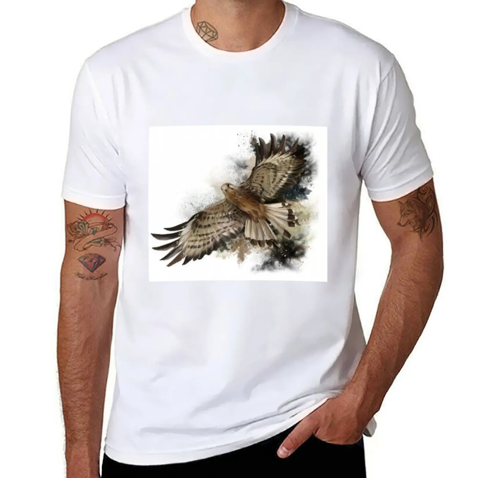 

Falcon in flight |Bird of Prey T-Shirt funny t shirts cotton men t shirt cotton 100% T-Shirt