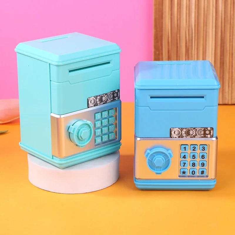 1 Piece ATM Mini Cash Saving Money Box New Password Children's Piggy Bank Financial Saving Toys Child Gift For Boys Girls