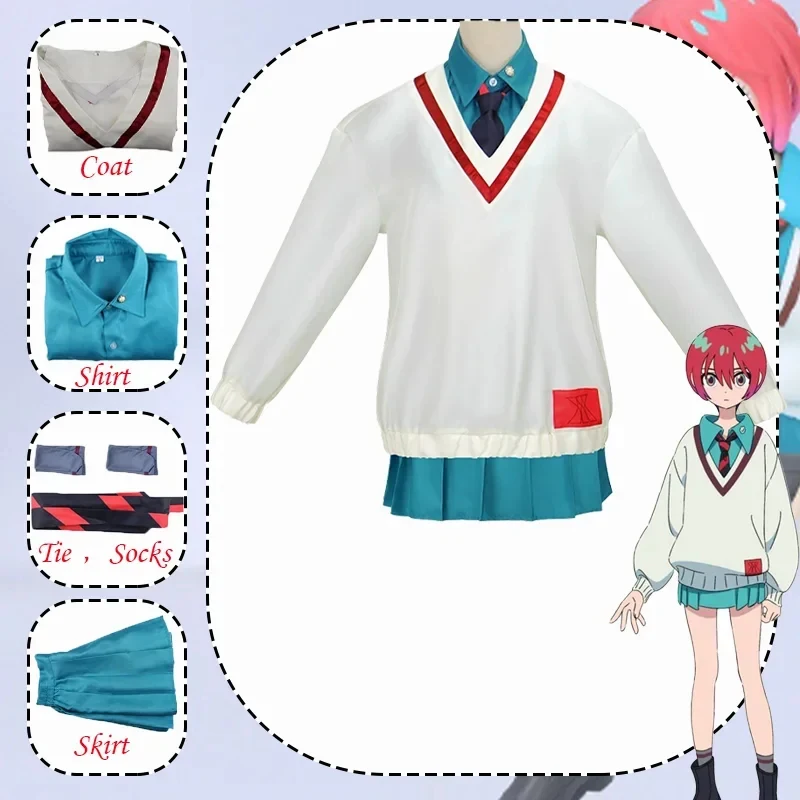 

ABC123CosplayAnime Amate Yuzuriha Cosplay Costume JK School Uniform Suit Halloween Carnival Outfit for Adult Women Ro3'd,5;h.9/