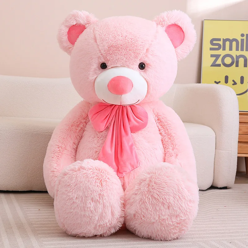 80/100cm Big Size Bear Plush Toy Giant Stuffed Animals Birthday Valentines Day Gift Soft Pillow Dolls Grilfriend Girl