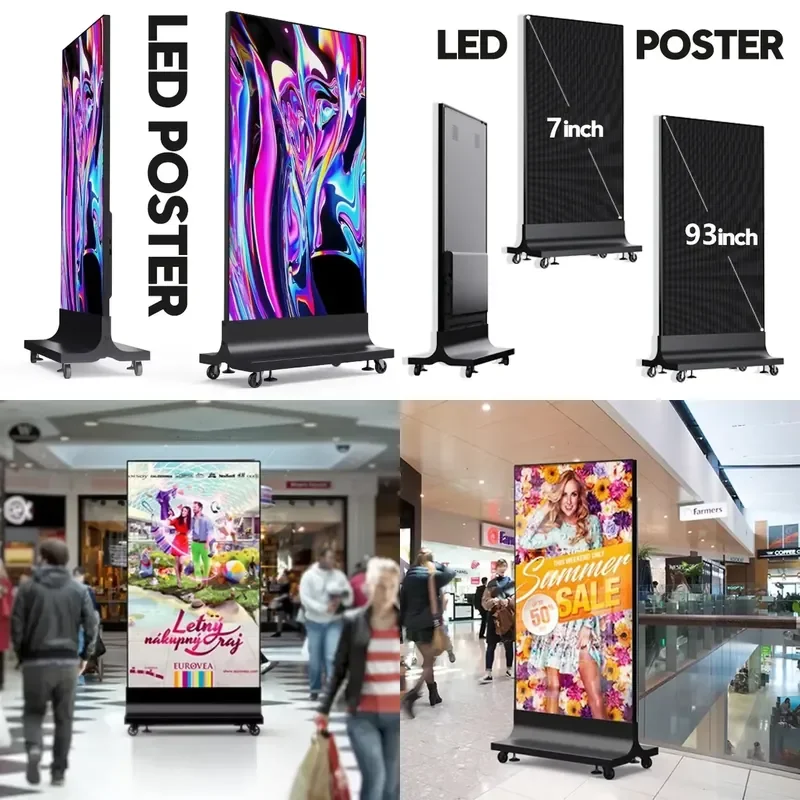 for Factory Removable Indoor P1.25 P1.86 P2.5 High Brightness Digital LED Advertising Display IP65 Waterproof Full Color P3