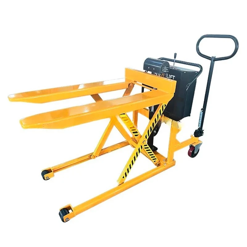 

Электрический поддон с высоким подъемом, 500 кг, 1000 кг, 0,5 т, 1 т, 1 тонна, аккумуляторная батарея, ножничный домкрат для поддонов с рычагом высокого положения