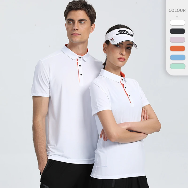 

Men's Golf Polo T-Shirts Outdoor Quick-Dry Breathable Sport Running Polo Shirt Short Sleeves Casual for Men