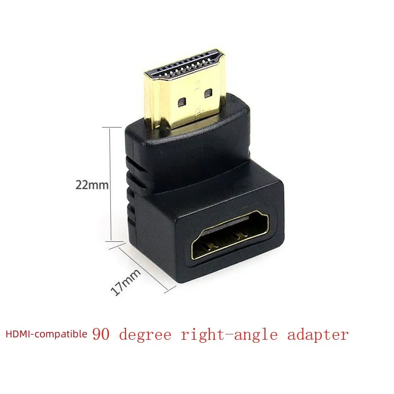 HDMI-compatible 90 degree right-angle adapter HDMI-compatible 270 degree HDMI-compatible male to female HD elbow connector