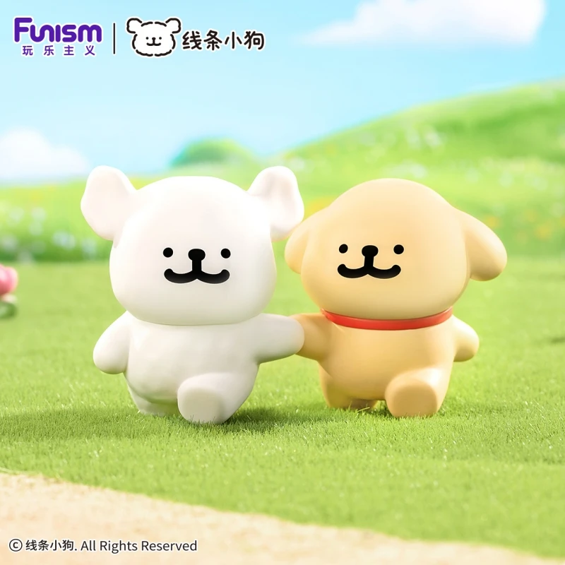 Maltese Happy Snuggling Series Hot Trend Playing Blind Boxes Cute Doll Mode Desktop Decorations Ornaments Toys Collection Gifts