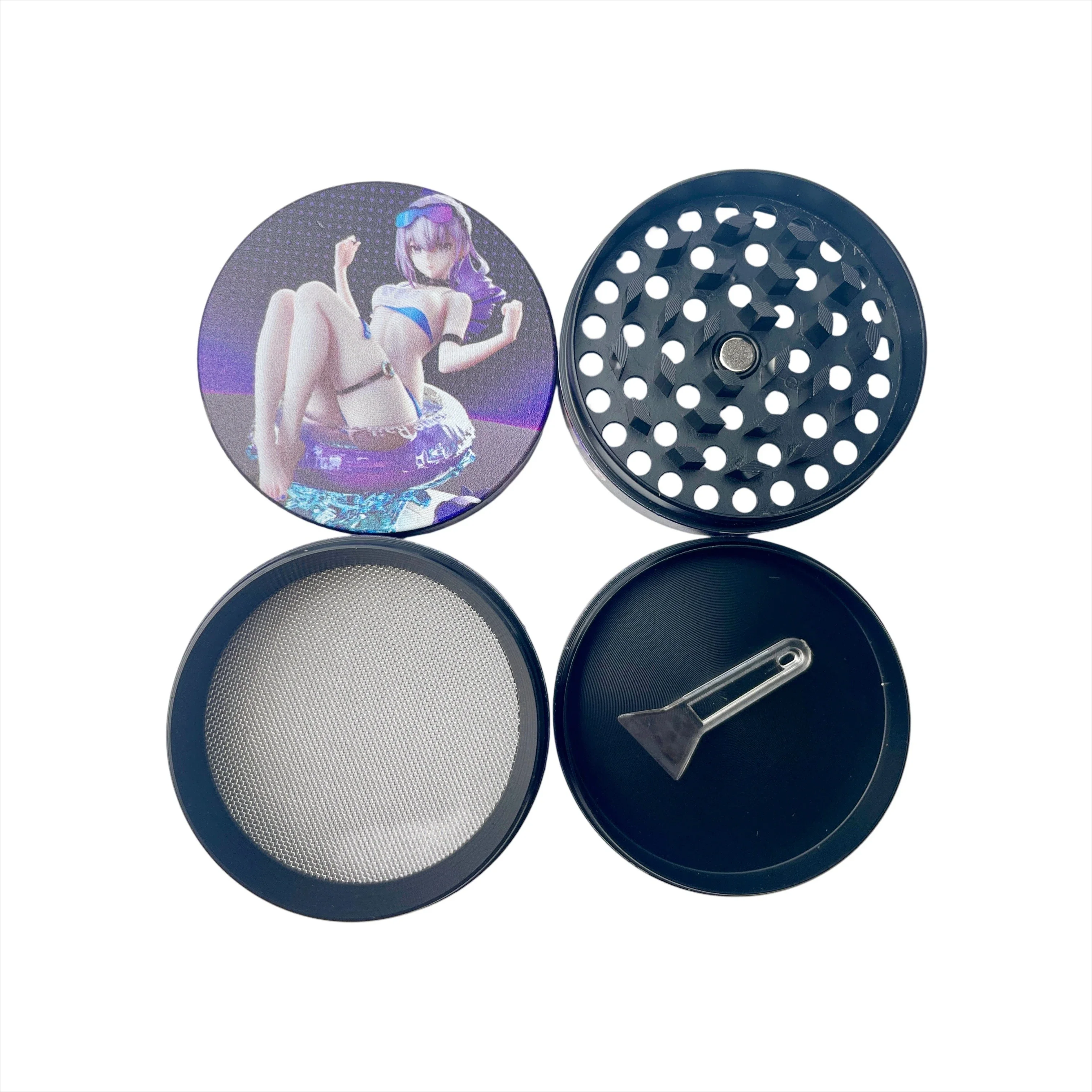 Penggiling Ramuan Logam Gadis Anime 50Mm/2 Inci