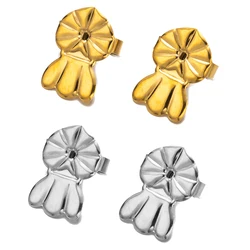 10Pair Gold Stainless Steel Earring Secure Backs Lifters for Droopy Ears Heavy Earring Hypoallergenic Jewelry Making No Fade