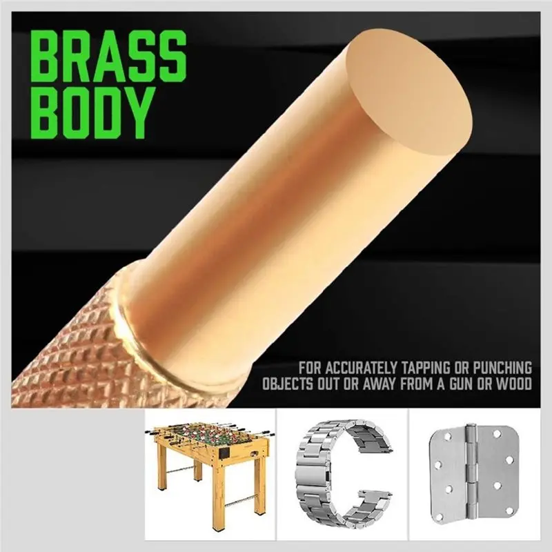 A25F-Brass Punch Set 8-Pieces, 1/8