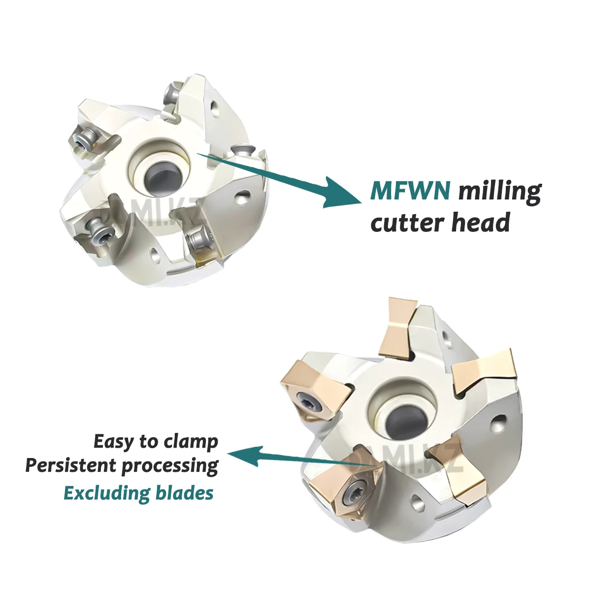 Imagem -03 - Ferramenta de Torno Cnc Mfwn90 Graus Mfwn900 Cabeça de Corte Hexagonal Dupla Face para Frente e para trás