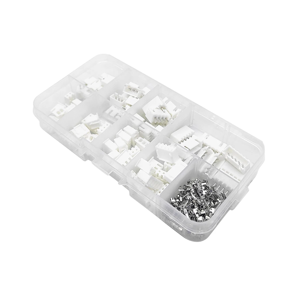 for jst PH Connector Kit Housing Adapter White 2.0mm Copper Tin Coating for jst-PH Nylon 0.8mm To 1.6mm Brand New