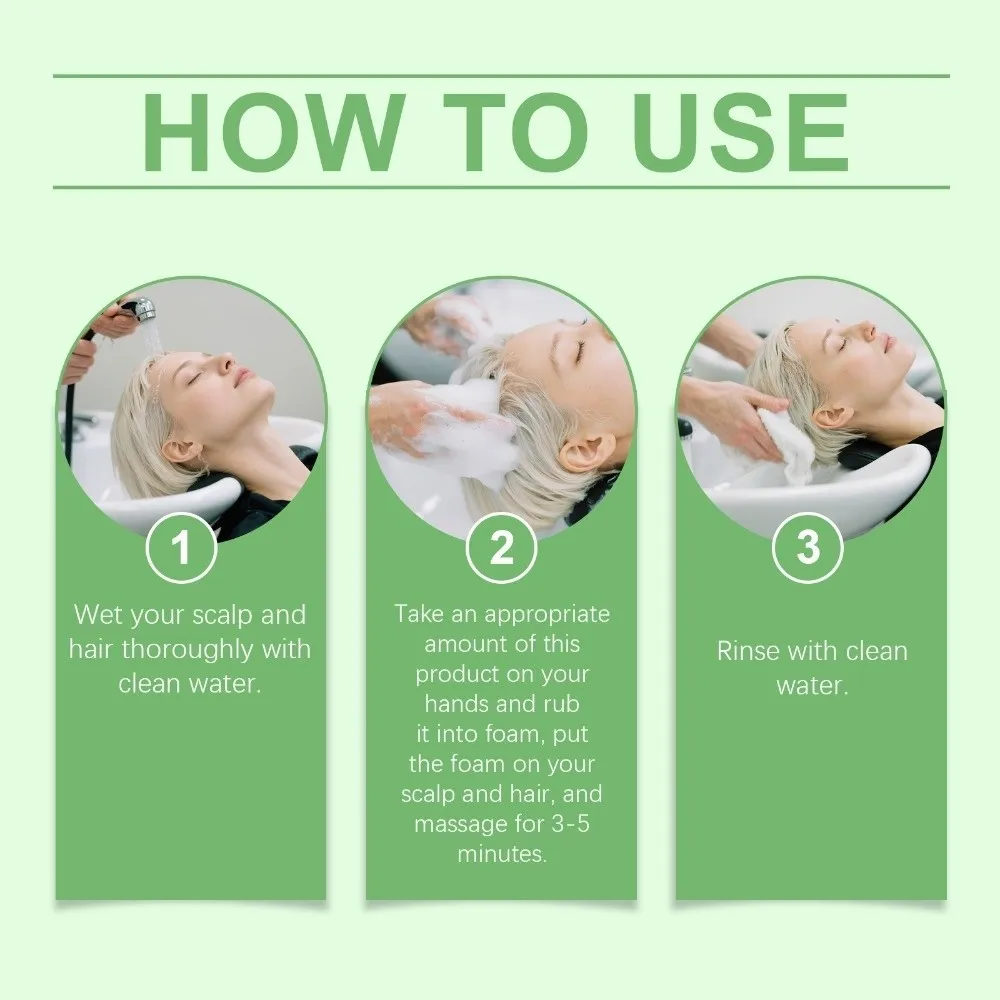 Volumizing Formula Rosemary Hair Growth Shampoo Soothing Scalp Repair Split Ends Hydrolyzed Keratin Shampoo Fluffy Anti Dandruff