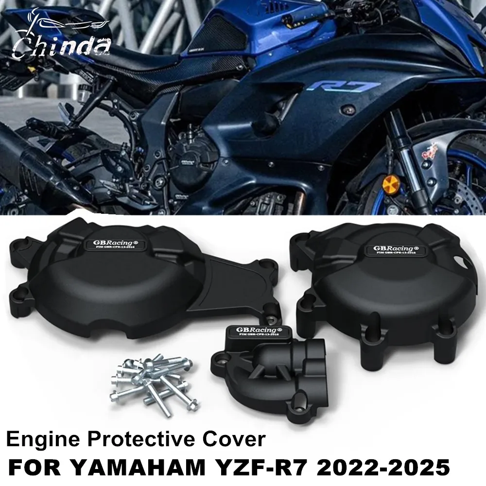 

R7 Motorcycle Engine Cover Sets Bonnet Protector Engine Cover FOR YAMAHA YZF-R7 R7 2022 2023 2024 2025