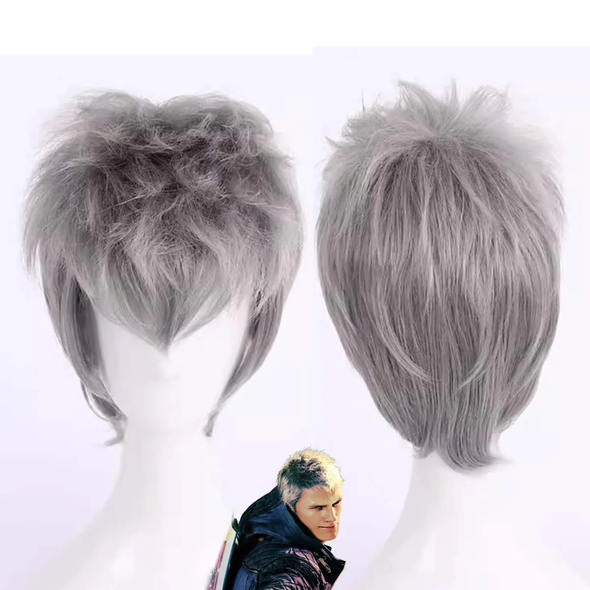 

Halloween Christmas Party Role Play Devil May Cry 5 Nero Wig For Men