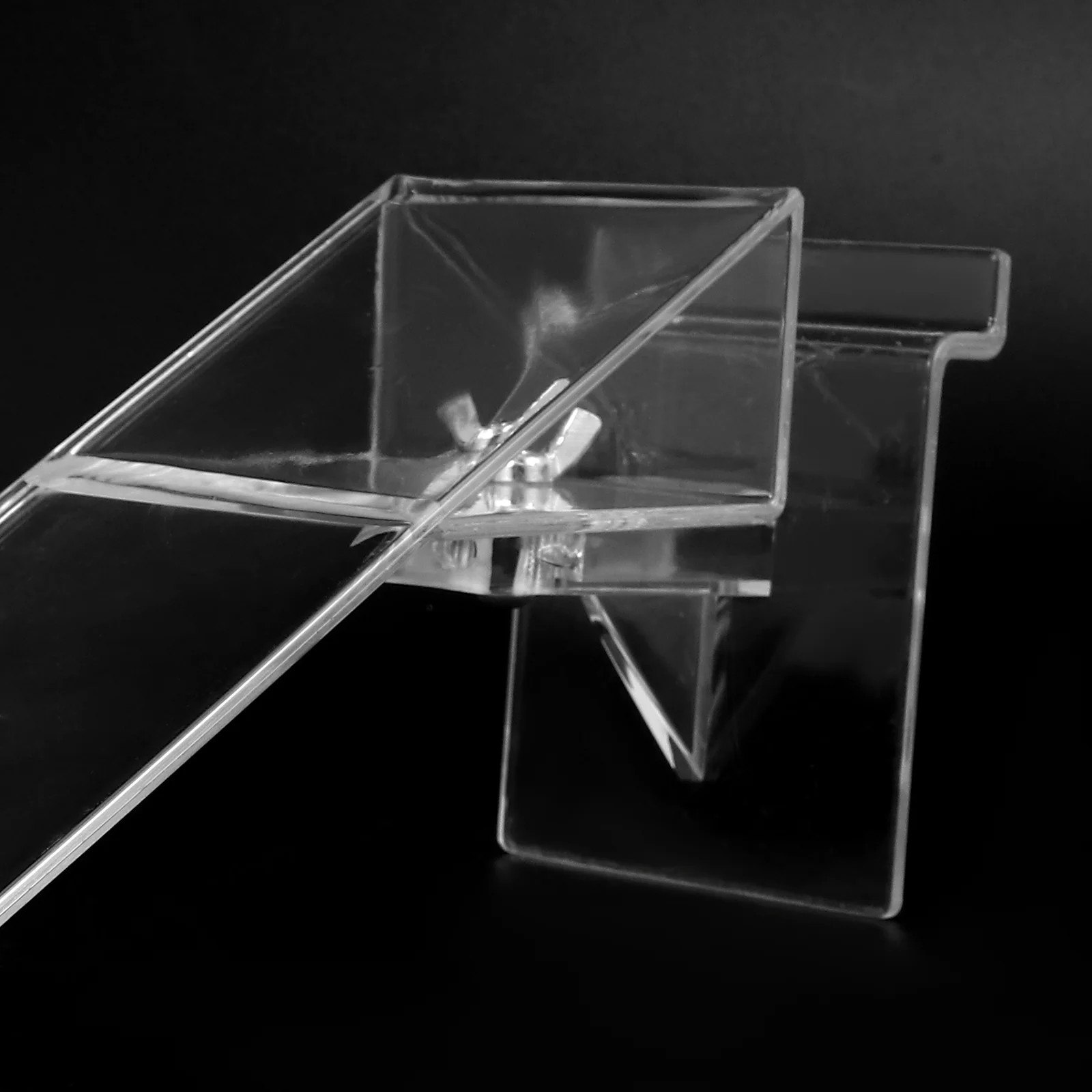 2 Pcs Shoe Rack Display Stand for Small Holder 2550X1000X700CM Plastic Transparent Shelf