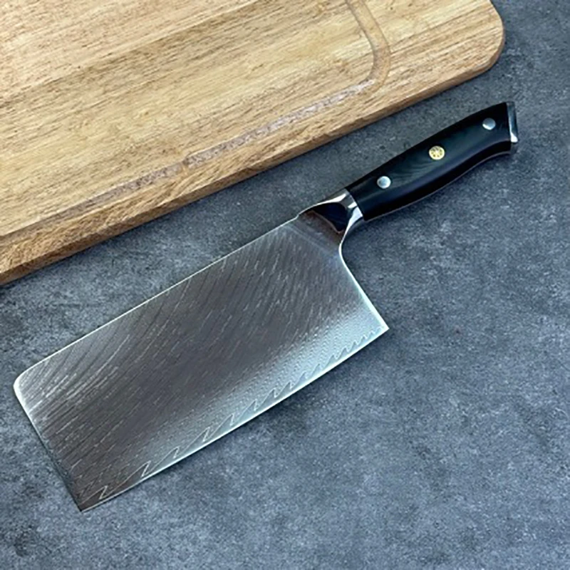 

Sharp Kitchen Knives G10 Handle 67 Layer Damascus Steel 10Cr15CoMoV Blade Chopper Cleaver Machete Knife Meat And Poultry Tools