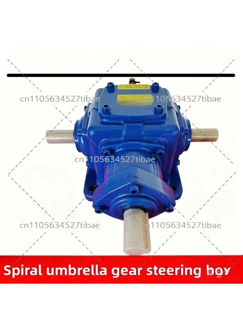 T Type Right Angle Gearbox 90 Degree Steering Gear Cross Shaft Bevel Gear Reducer Transmission