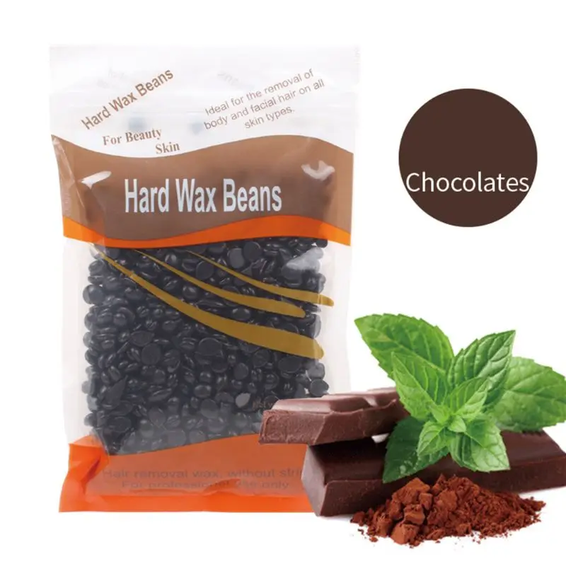 100g Natural Herbal Scent Hard Wax Beans Unisex Depilatory Hot Film Beads Waxing Pellets No Strip Nose Body Hair Removal Random