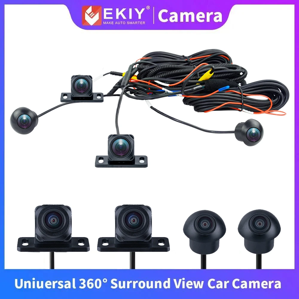 

EKIY 3D 360 Surround View Camera For Toyota Volkswagen VW Hyundai Kia Renault Suzuki Honda Audi Lada Nissan 720P For Universal