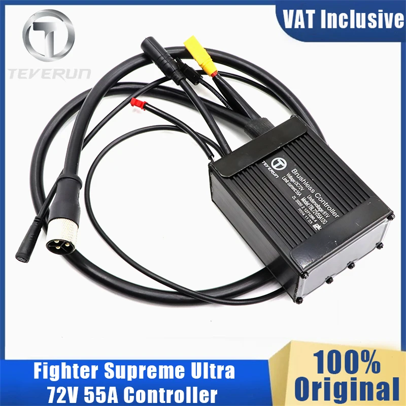 Original 72V 55A Controller For 2024 Newest Version Teverun Fighter Supreme Ultra with PKE GPS Function TFT APP Controller Parts