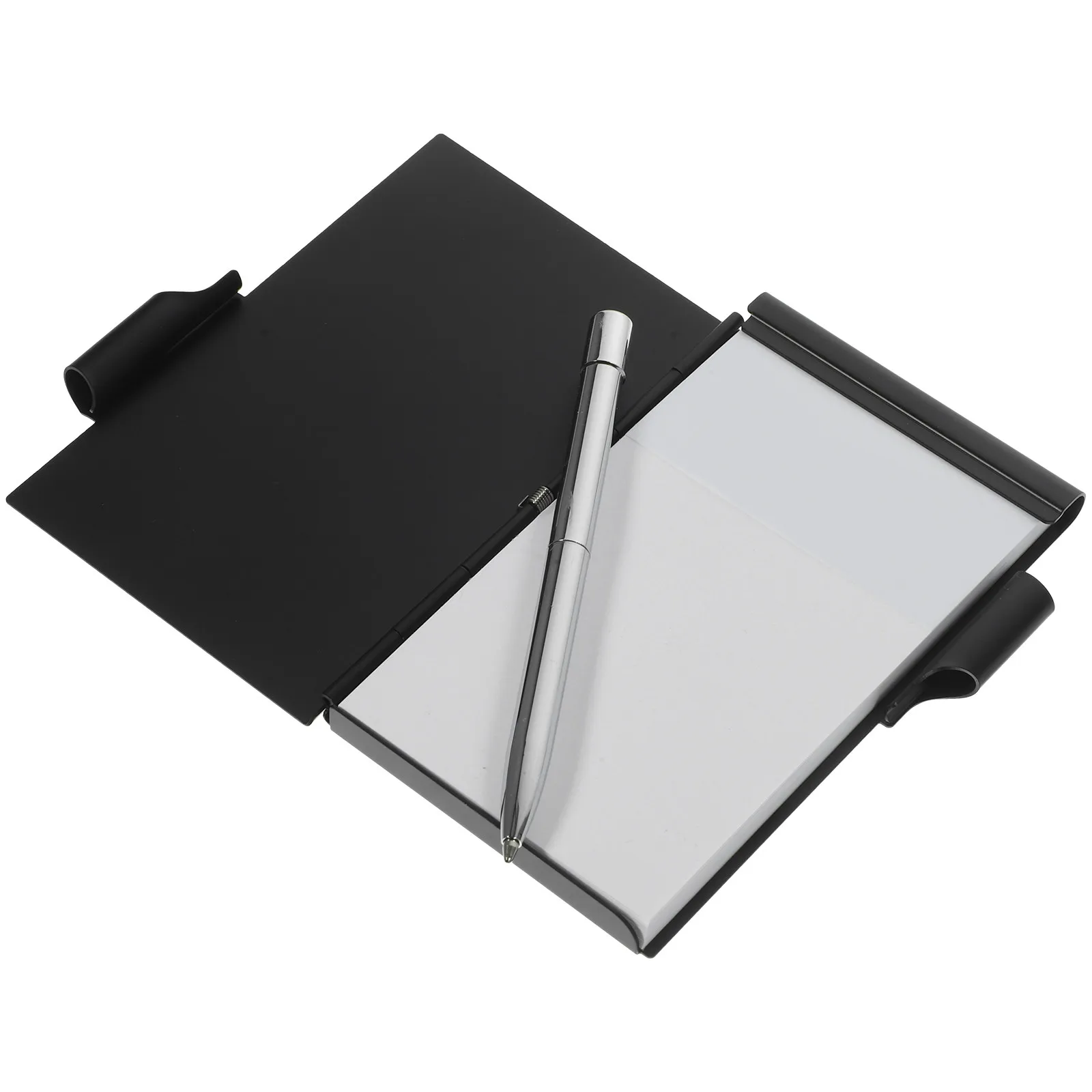 

Aluminum Alloy Pocket Notebook Mini Notepad Metal Shell Memo Pad Compact Design for Office School Students to Do List Grocery