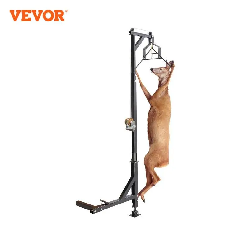 VEVOR-Camión de juego de altura ajustable con elevación de cabrestante, juego de Gambrel para elevación de carga gratuita, 400/500 libras