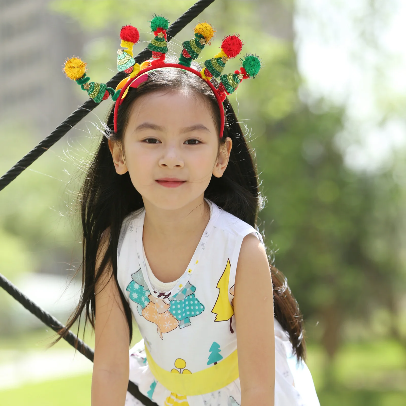 

2 Pcs Christmas Twisted Rod Head Hoop Decor Dress up Accessories Headgear Girl Child