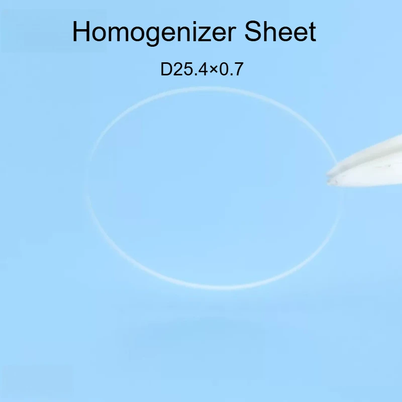 Laser Beam Homogenizer Diffuser Glass Plate Φ25.4mm Thickness 0.7mm VIS 400‑700nm NIR‑I 650‑1100nm Optical Equalizer