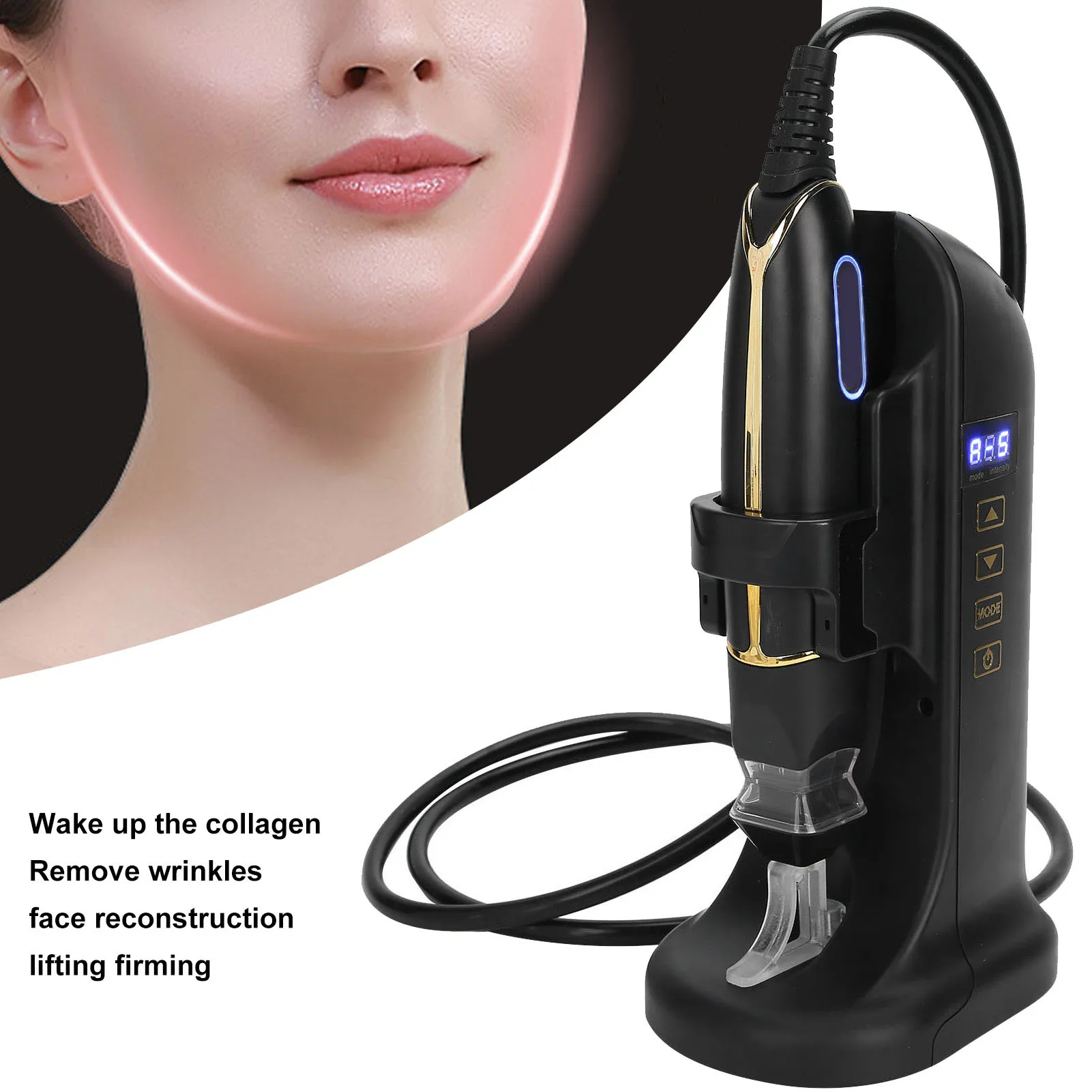 Thuis Radiofrequentie Machine Mini RF Radiofrequentie Machine Draagbare Gezicht Lifting Aanscherping Rimpel Verwijdering Machine RF Machine