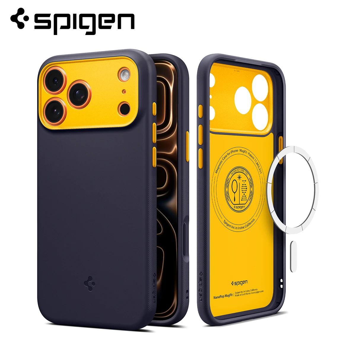 Capas de silicone macio Spigen Nano Pop MagFit para iPhone 17 Pro Max / 17 Pro / Air / 17 (2025)