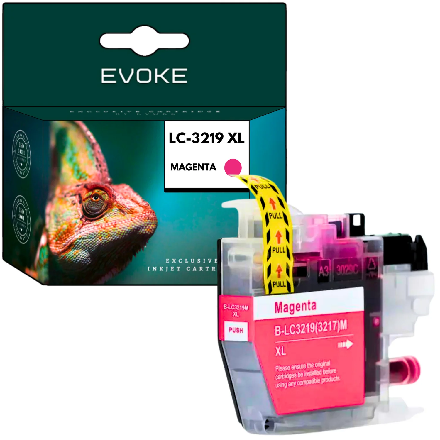 Evoke Compatibele Inkt voor Brother Lc-3219Xl Lc3219Xl Lc3219Xlm Magenta 18 ml 1350 Pagina's Mfc-J5330Dw J5335Dw J5730Dw J6530Dw