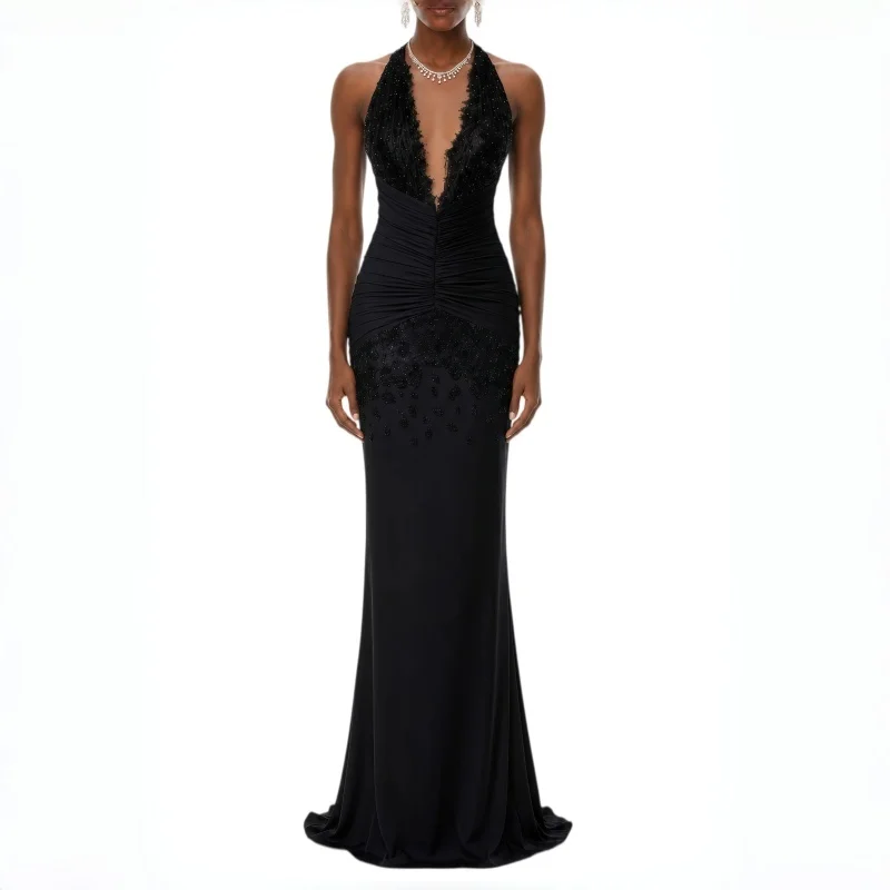 Customized Ball Gown Dress Elegant Party Dresses Luxury 2026 Black Evening Gown for Special Occasions Vestidos De Noiva