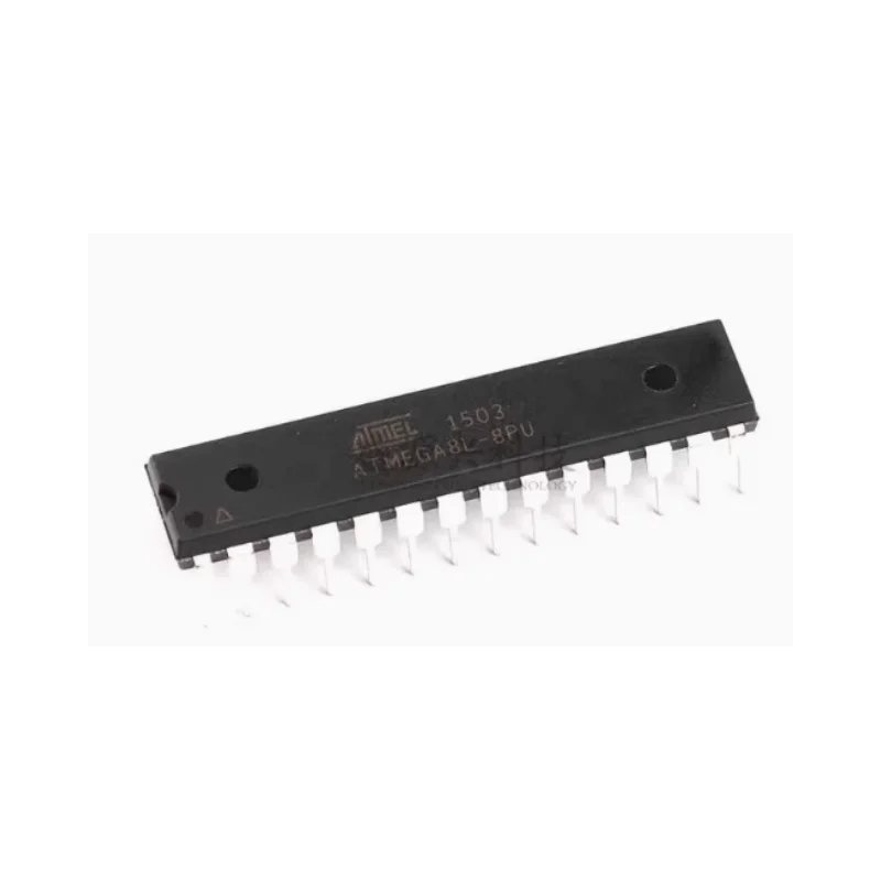 Microcontrollore a chip singolo plug-in ATMEGA8L-8PU originale e originale a 8 bit con memoria flash 8K.