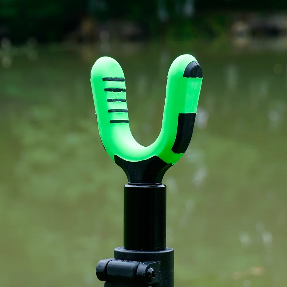 Hirisi Anti-Rutsch Gummi-Rutenauflagekopf mit 3/8 Zoll Gewinde passend für Rod Pod Bank Stick Buzz Bar Karpfenangel-Rutenstütz-Zubehör – Detail 4