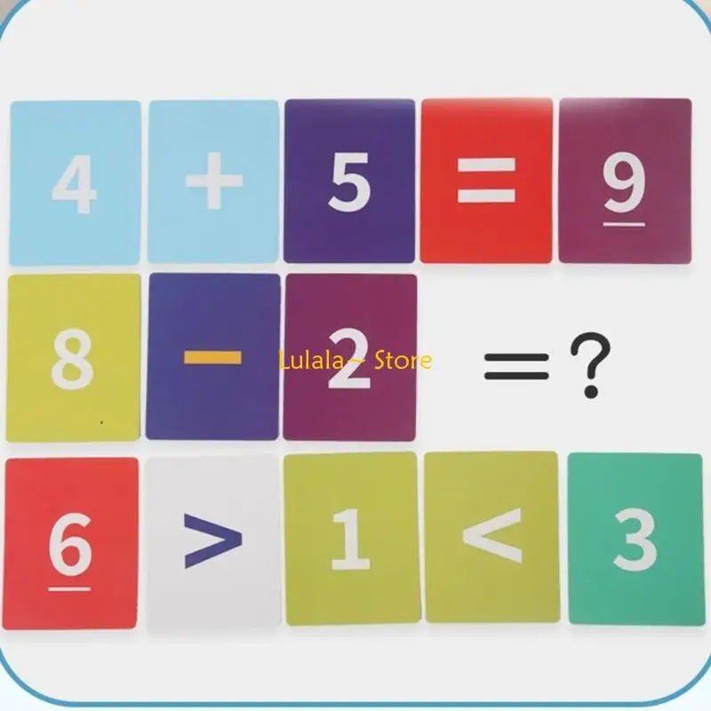 Juguete para contar cuentas madera Y4QA para niños pequeños, rompecabezas matemático clasificación por colores