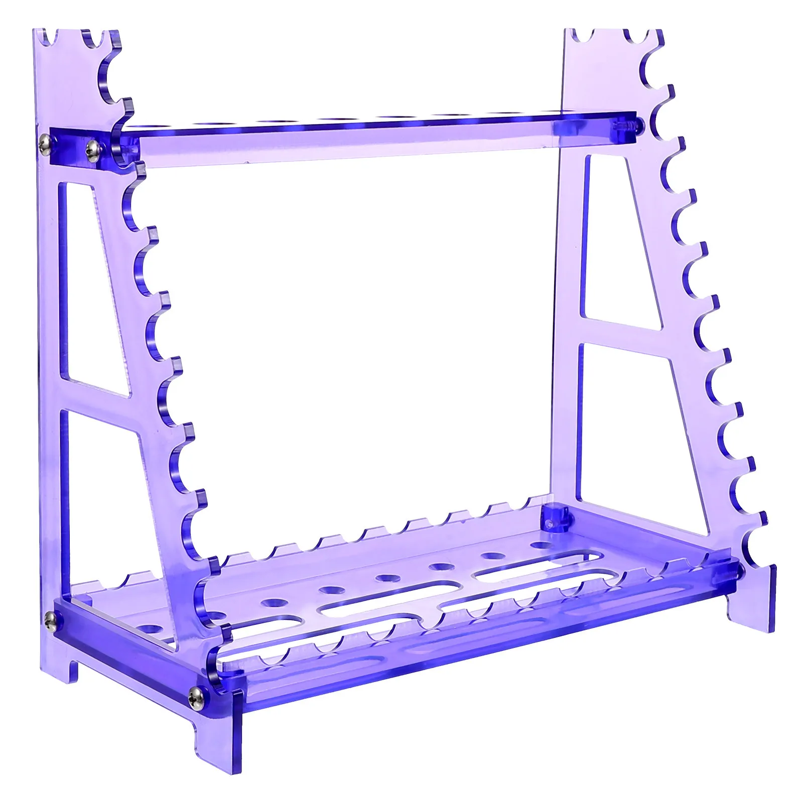 

Straw Holder Dosing Tube Pipette for Experiment Dropper Purple Stand Organizer Travel