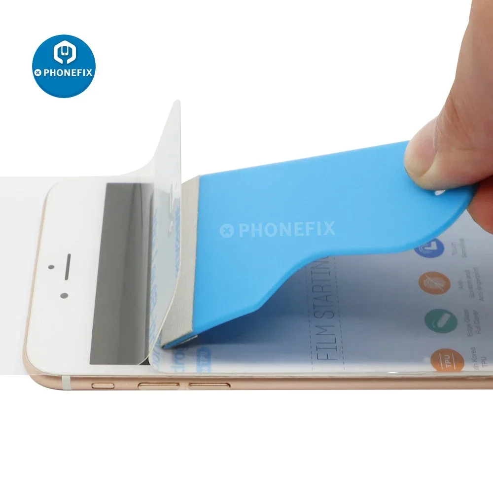 Hydrogel Film Scherm Zuigmond Blade voor IPhone IPad LCD Luchtbel Verwijderen Wikkelen Schraper Telefoon Glas Bescherm Reparatie Tool Set