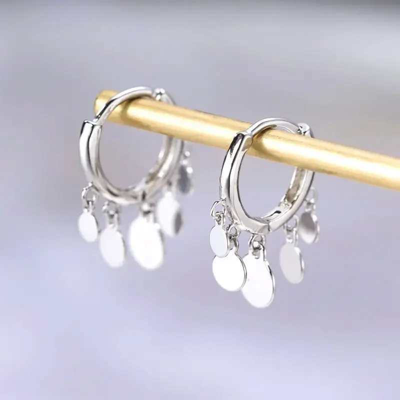 925 Sterling Silver Hoop Earrings for Women Silver Gold Jewelry Gifts Trendy Jewelry