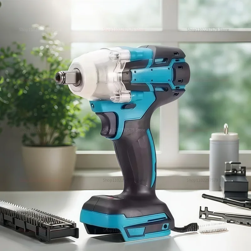 مفتاح ربط كهربائي لاسلكي أداة يدوية بدون فرش الاتحاد الأوروبي بدون بطارية مفتاح طاقة محمول لإصلاح مجموعة جراج المرآب