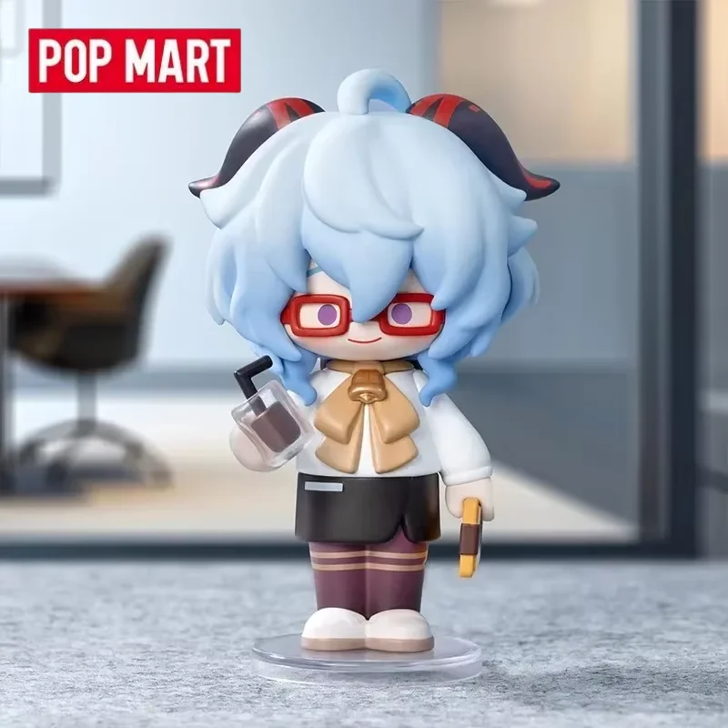 

POP MART Genshin Impact Dress-Up Dreams Тематическая серия Чиби Оригинальная глухая коробка-сюрприз Таинственная коробка Симпатичные аниме-фигурки Украшения